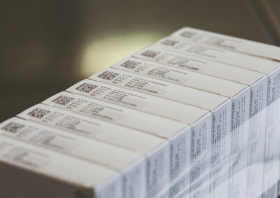 Pharmaceutical & Health Supplements - HR-Printed with 5 lines of plain text, including DMC