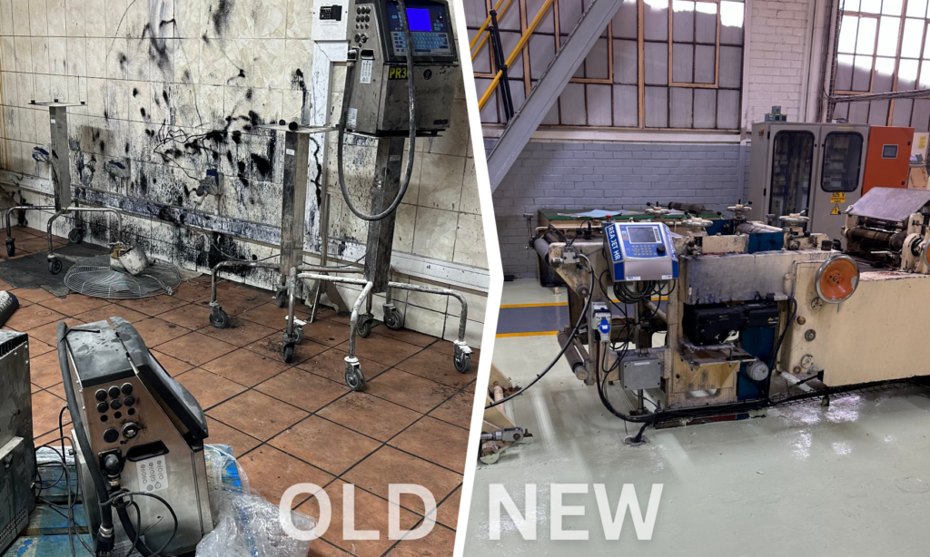 Before and after: CIJ vs REA JET HR 2.0 coding performance in dusty environment